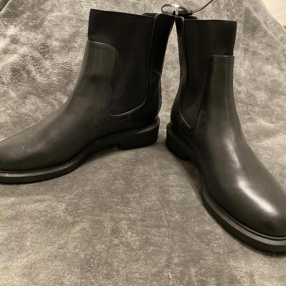 Alfani Women's Boots Black Lug Ankle Booties Sz 9.5 M Tackomap Shoes Dress Boot